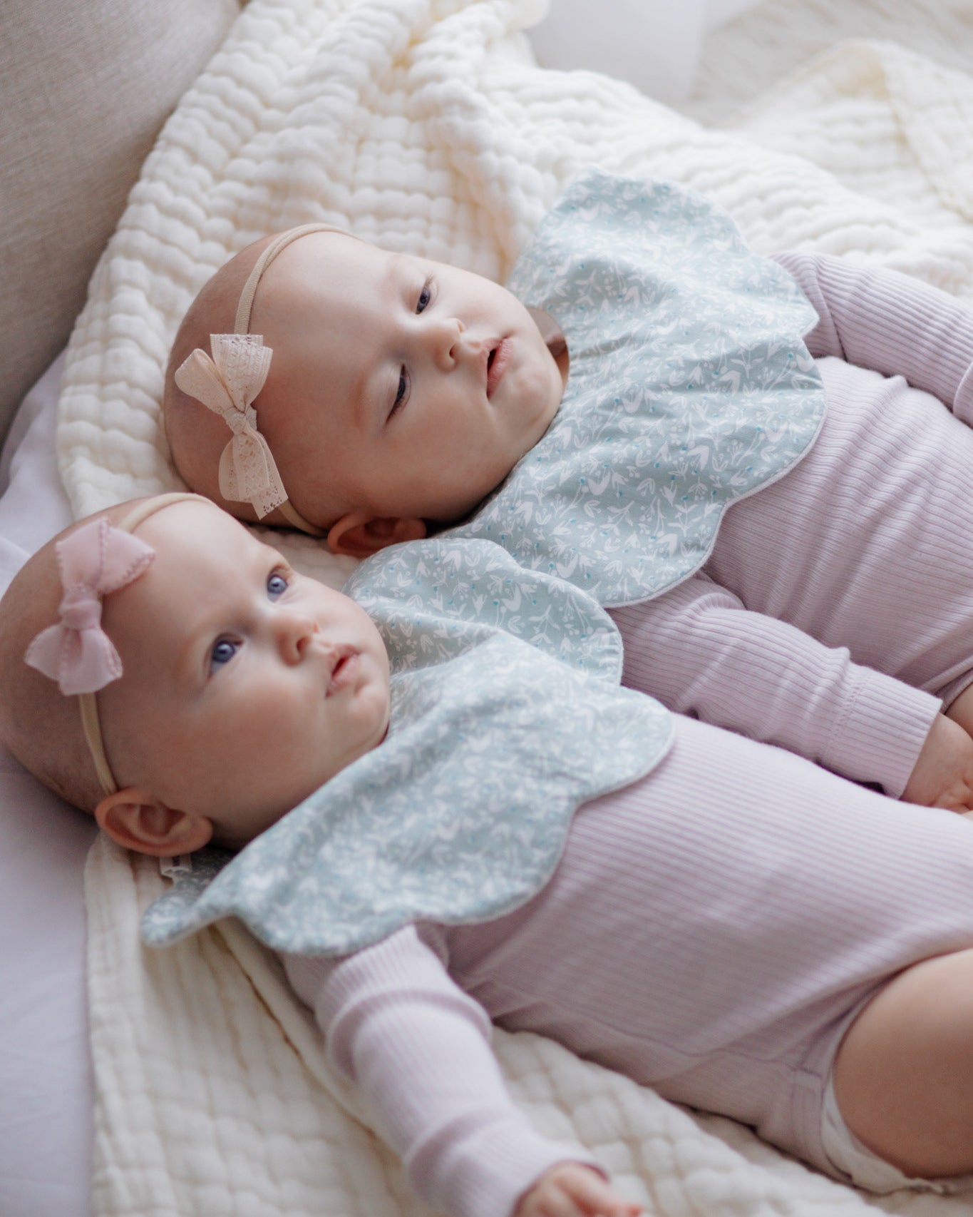 5-Layer Dribble Bib - Sage Florals