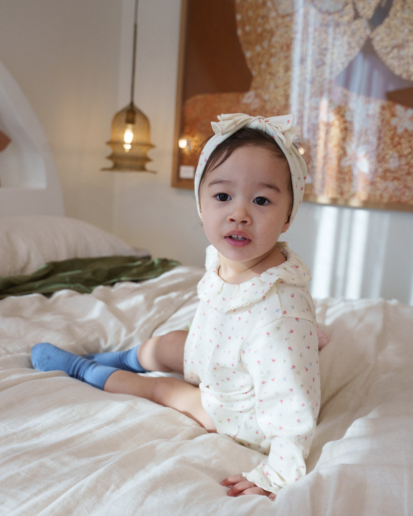 Navi Floral Bow Headband
