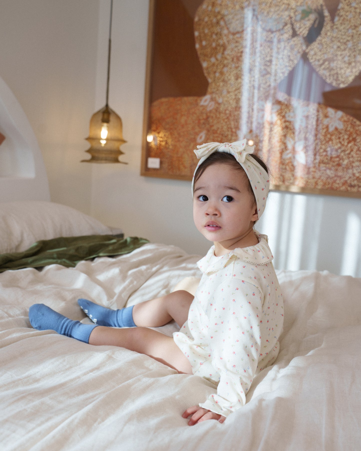 Navi Floral Bow Headband