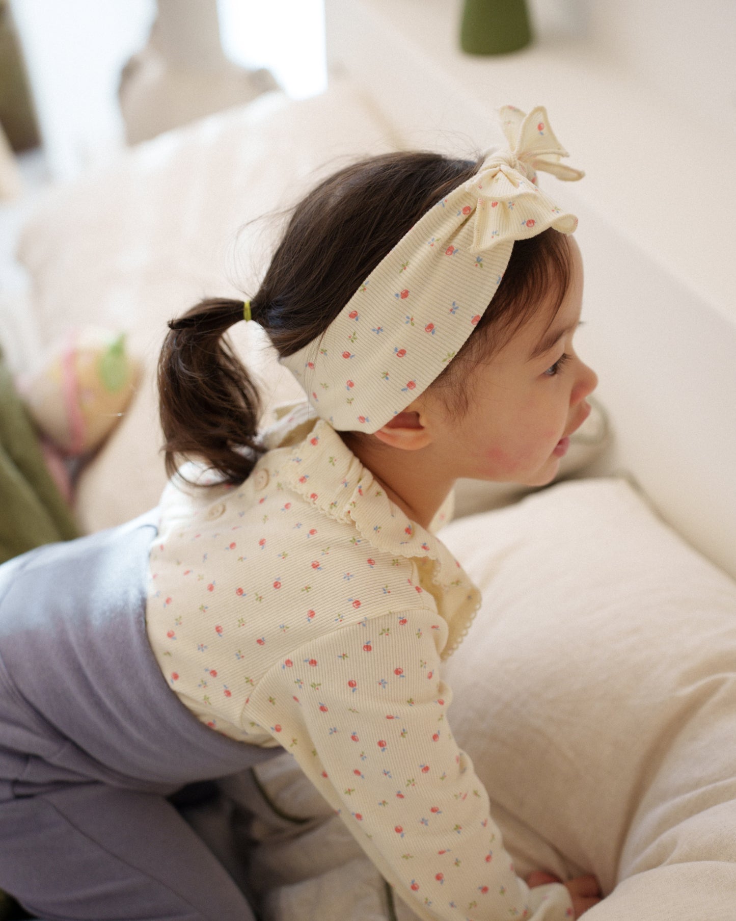Navi Floral Bow Headband
