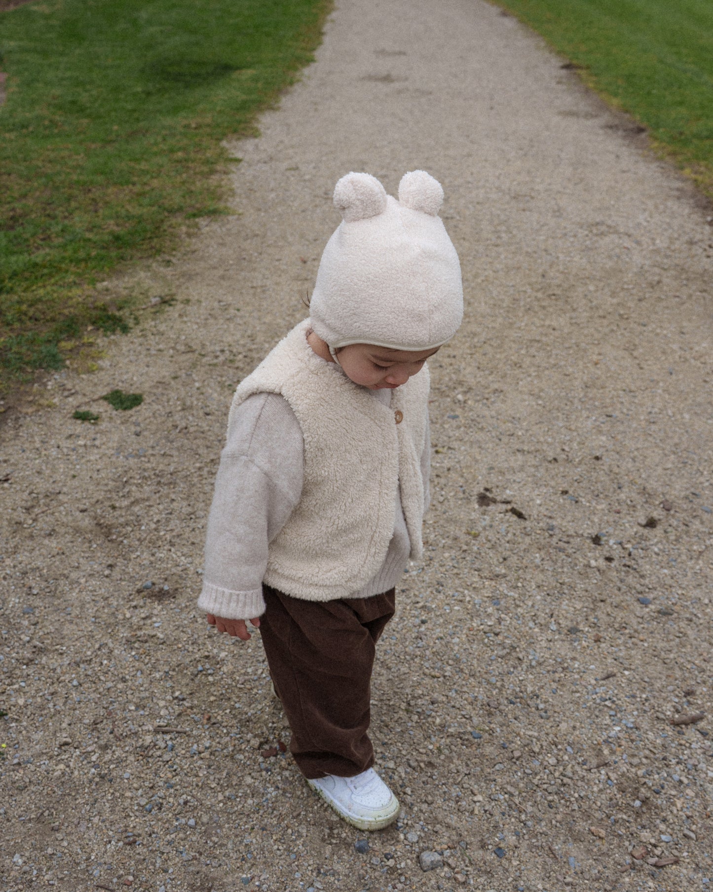 Teddy Bear Bonnet - Cream