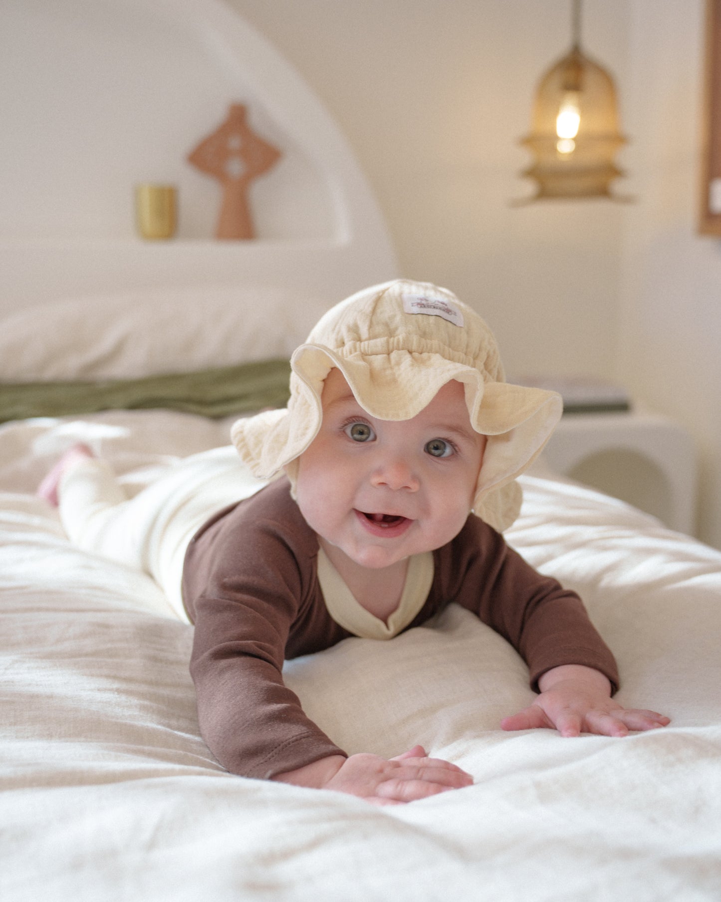 Gelato Muslin Sun Hat - Brown Sugar Boba