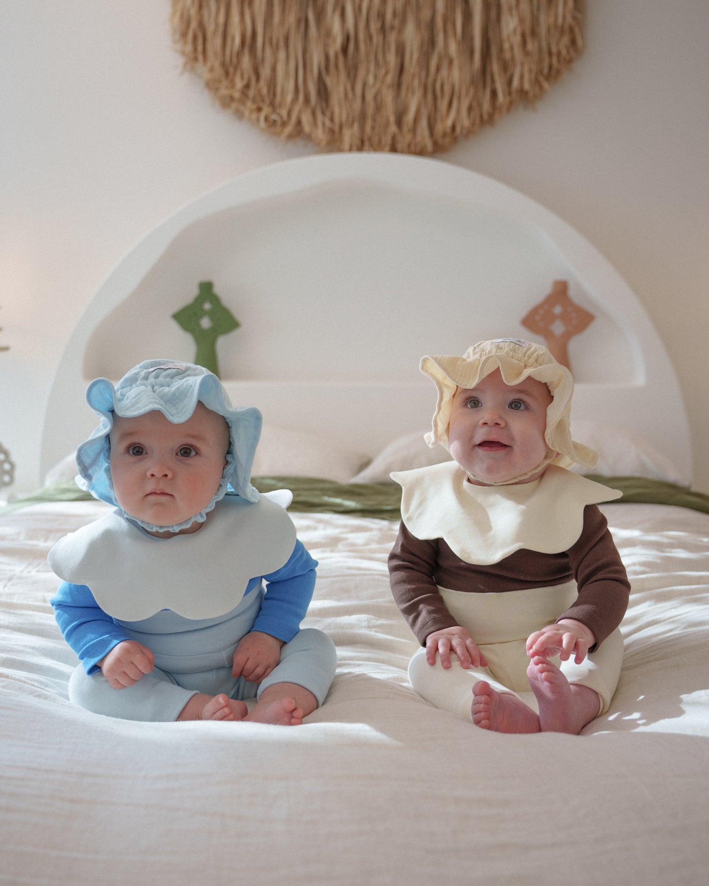 3- Layer Dribble Bib - Beige