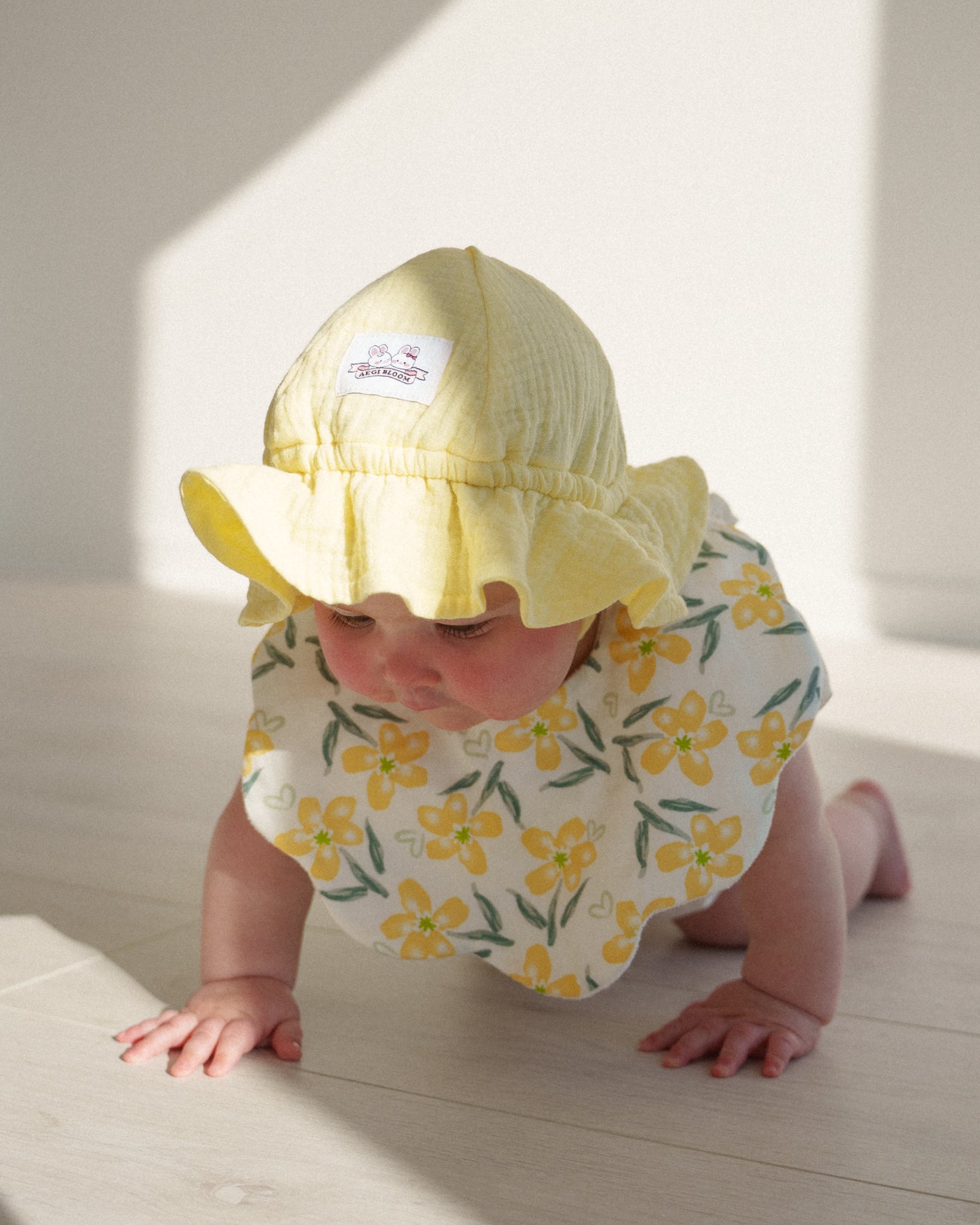 Gelato Muslin Sun Hat - Lemon