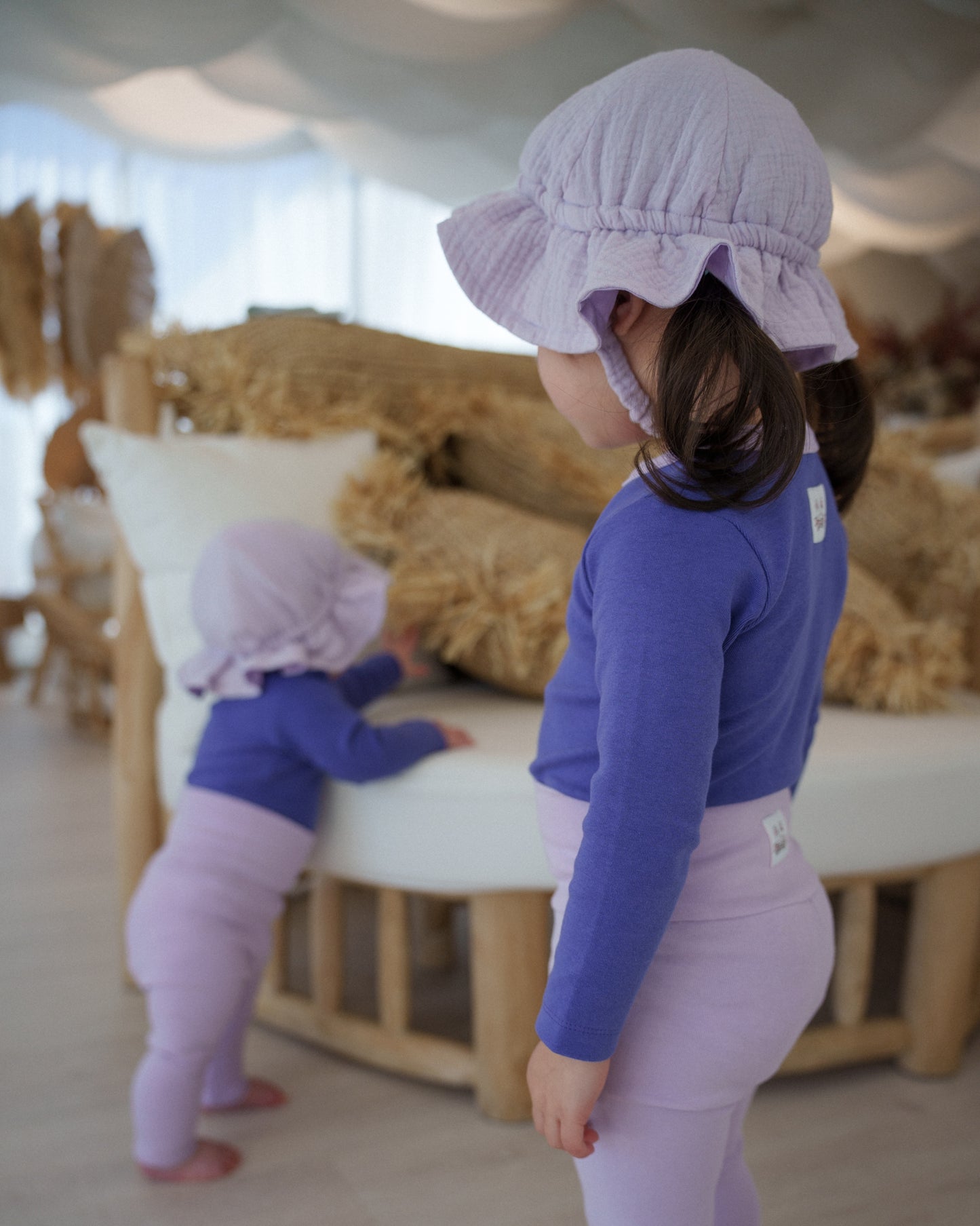 Gelato Muslin Sun Hat - Ube Custard