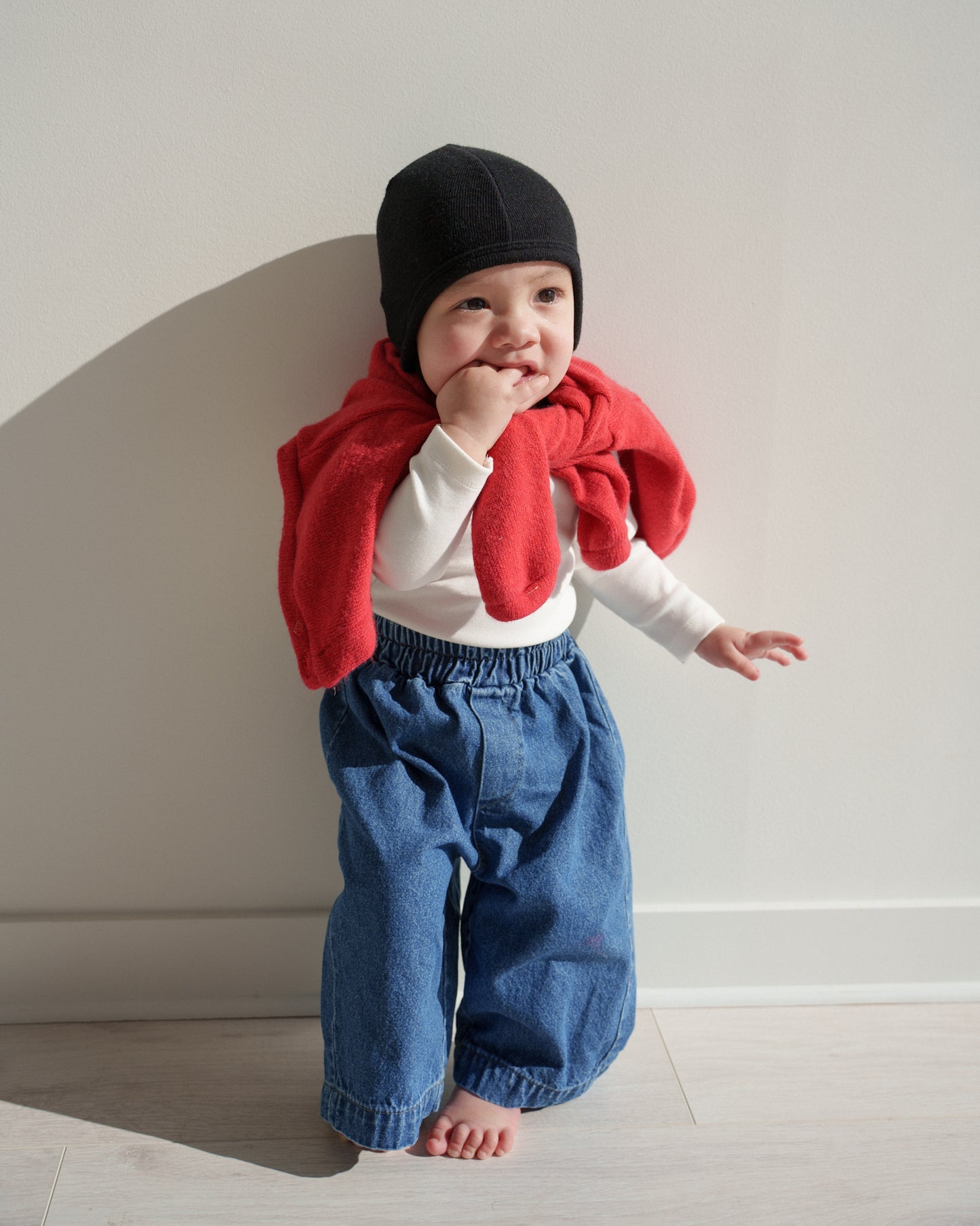 Daily Relaxed Denim Pants - Dark Blue