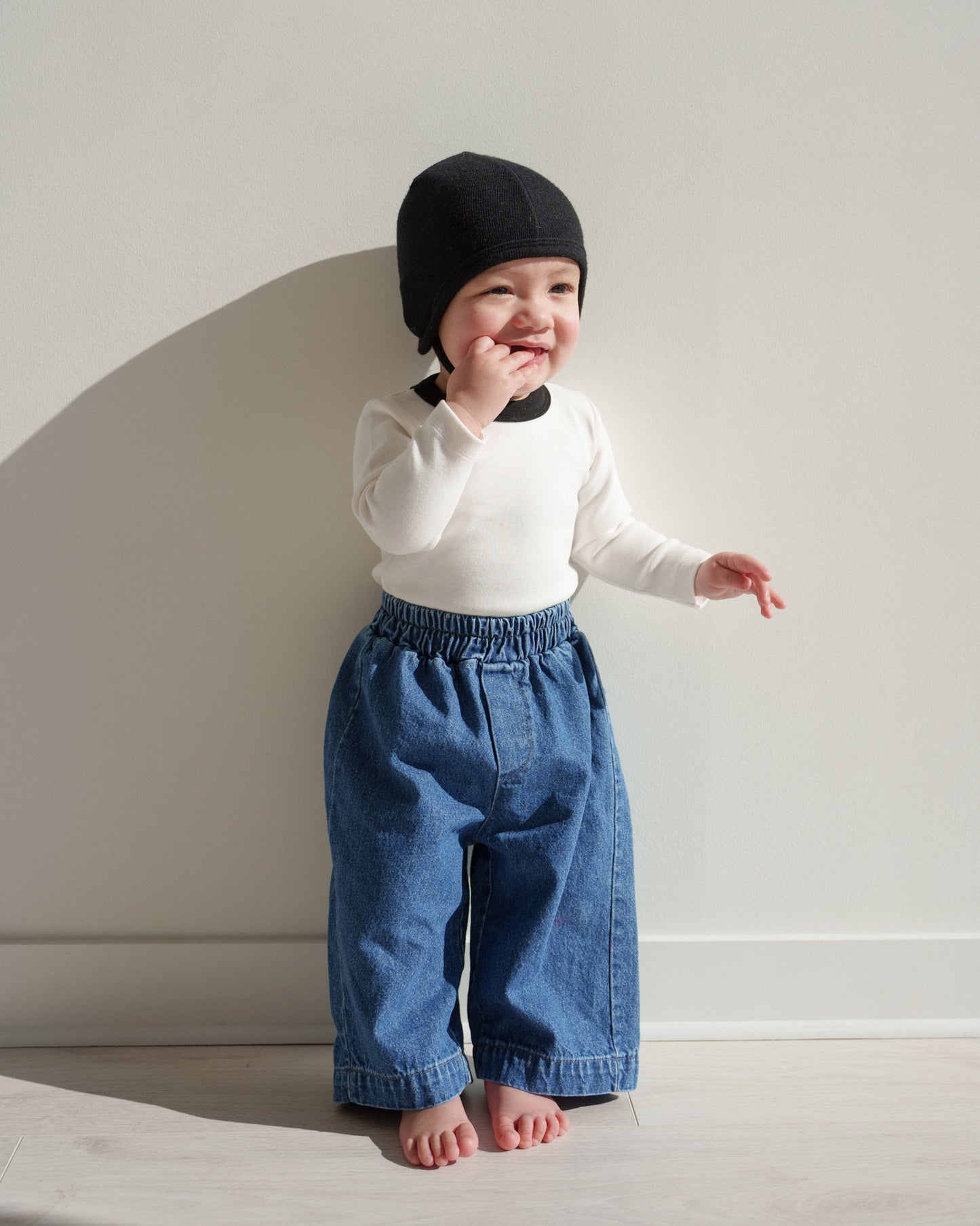 Daily Relaxed Denim Pants - Dark Blue