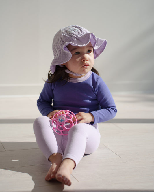 Gelato Muslin Sun Hat - Ube Custard