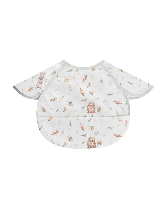 Waterproof Coverall Smock Bib Short Sleeves - Bunnies