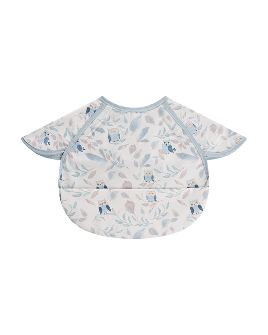 Waterproof Coverall Smock Bib Short Sleeves - Owls