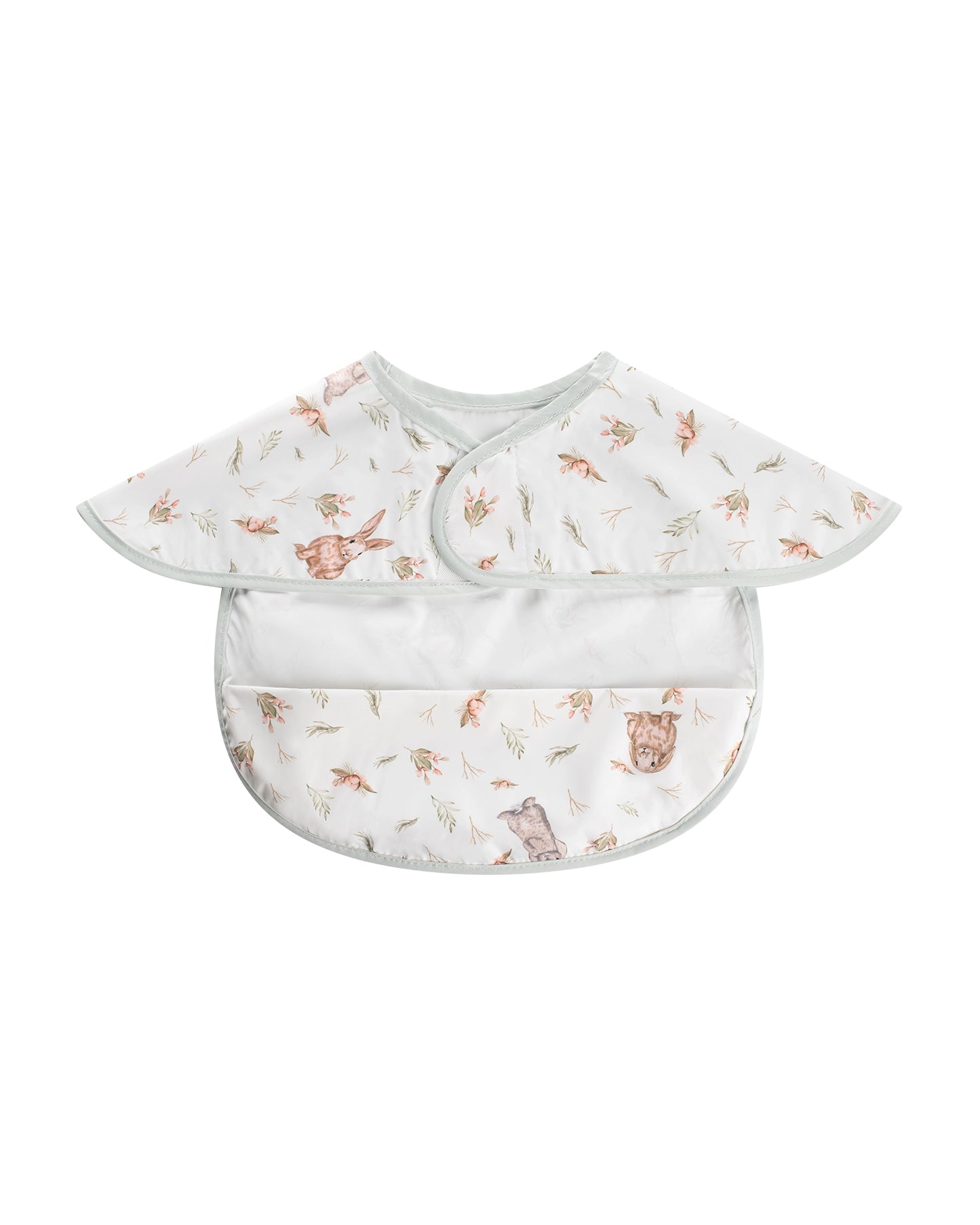 Waterproof Coverall Smock Bib Short Sleeves - Bunnies