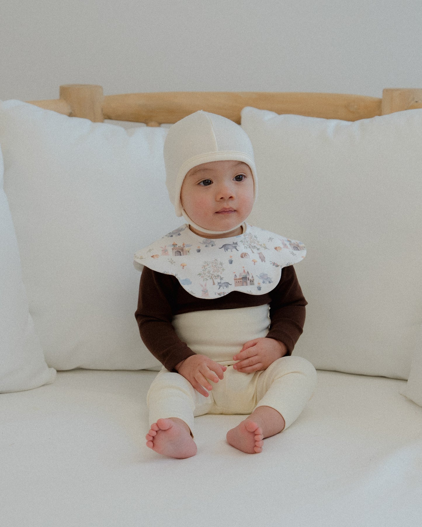 3- Layer Dribble Bib - Animal Castle