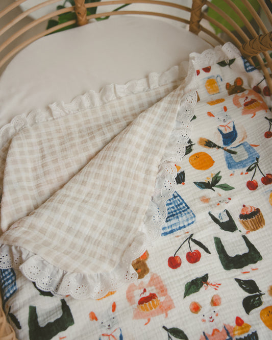 Organic Muslin Blanket - Mabel's Bakery