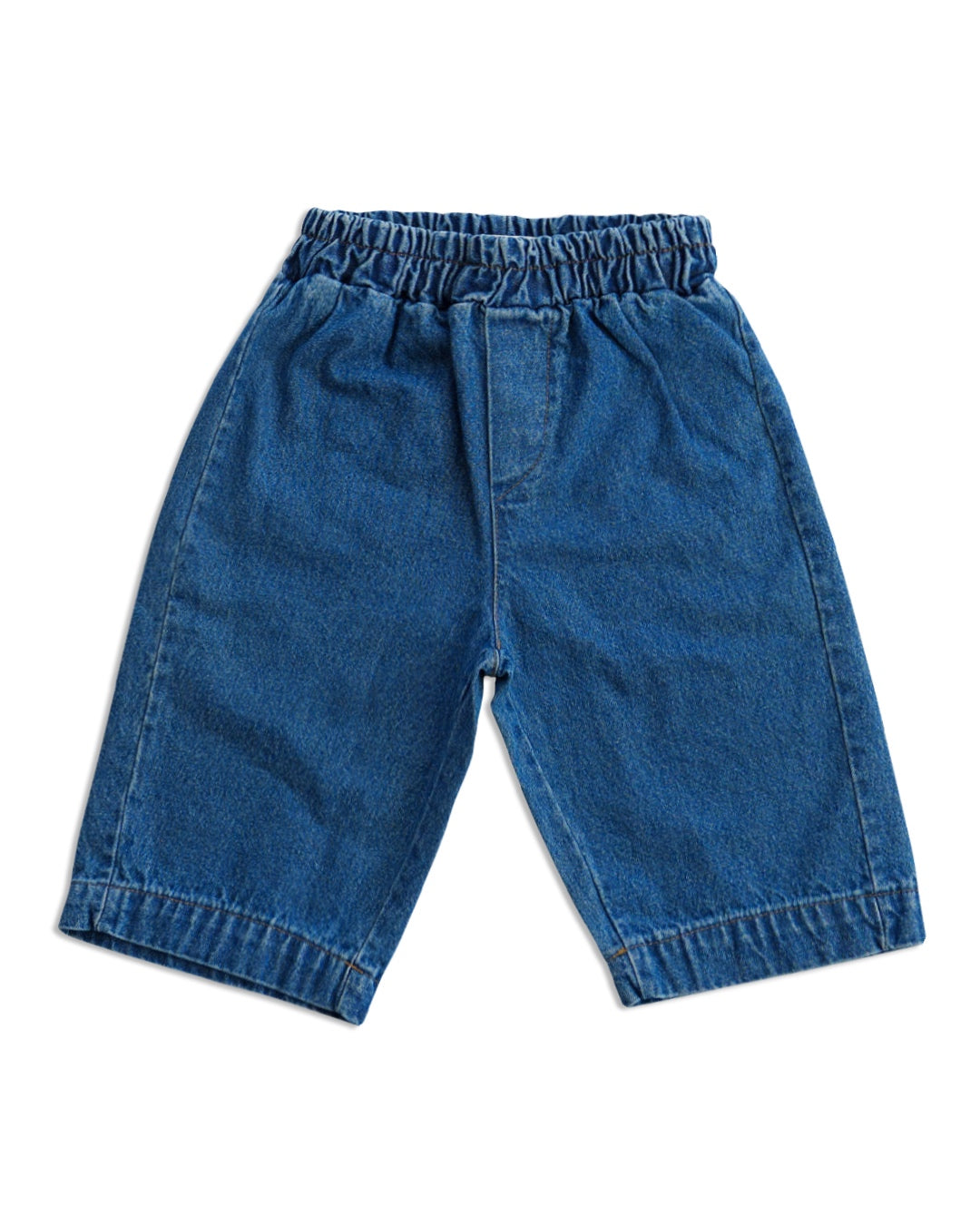 Daily Relaxed Denim Pants - Dark Blue