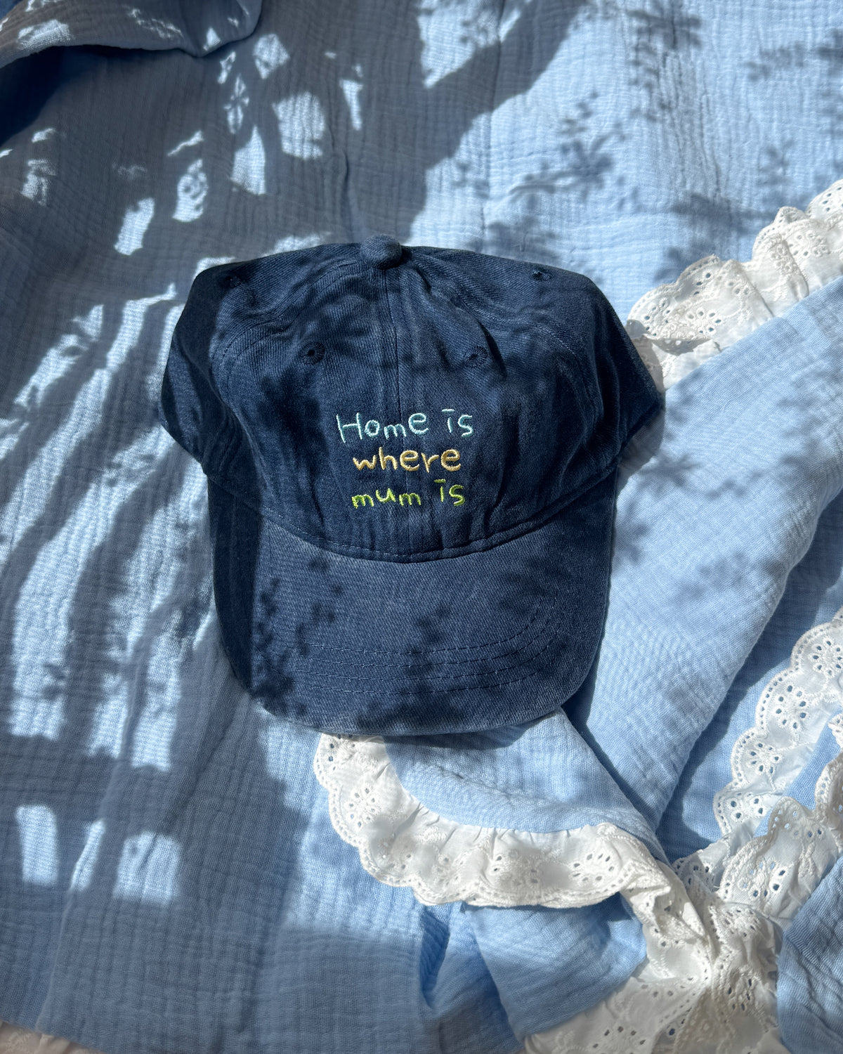 Kids Cap - Home Is Where Mum Is (Blue)