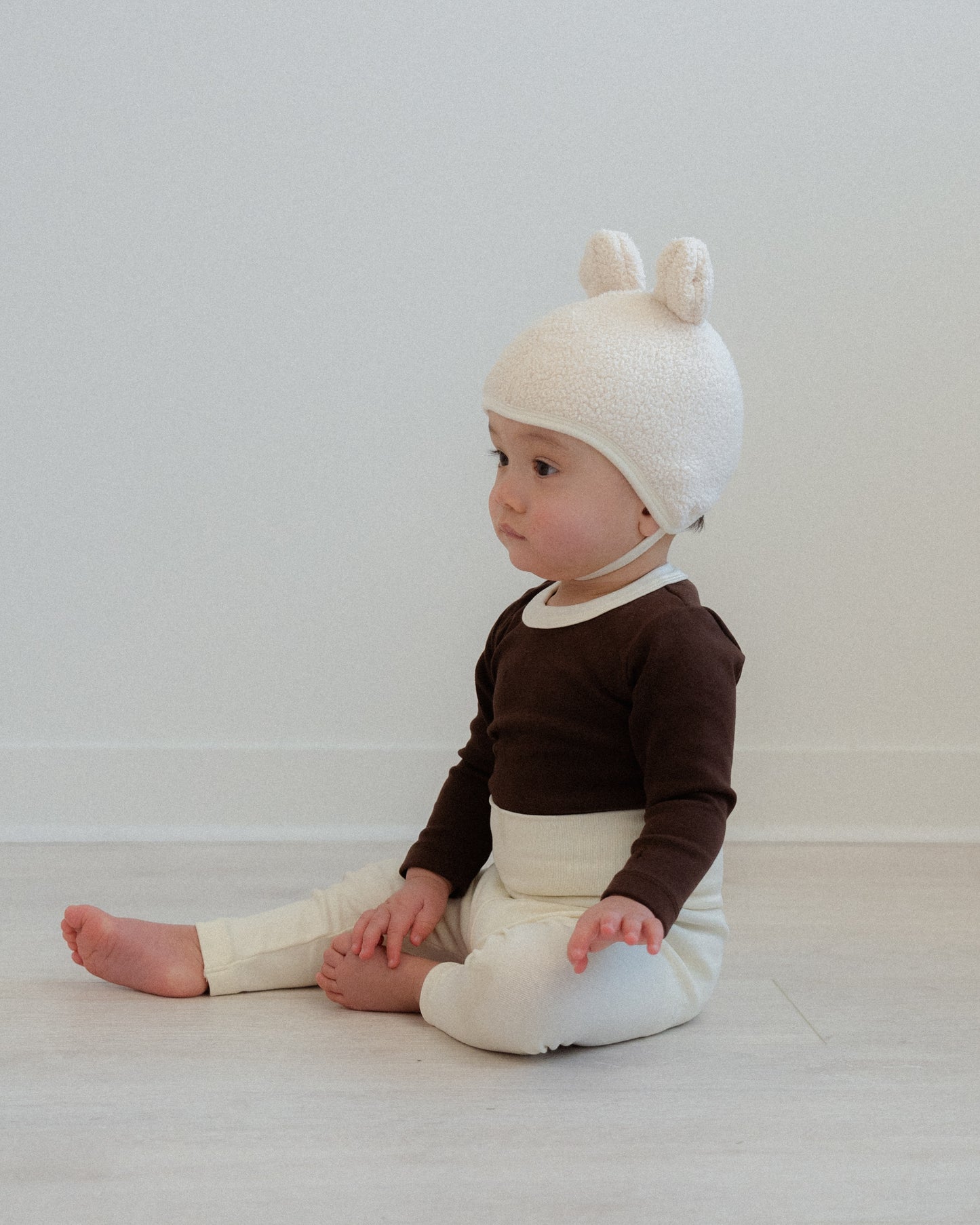 Teddy Bear Bonnet - Cream