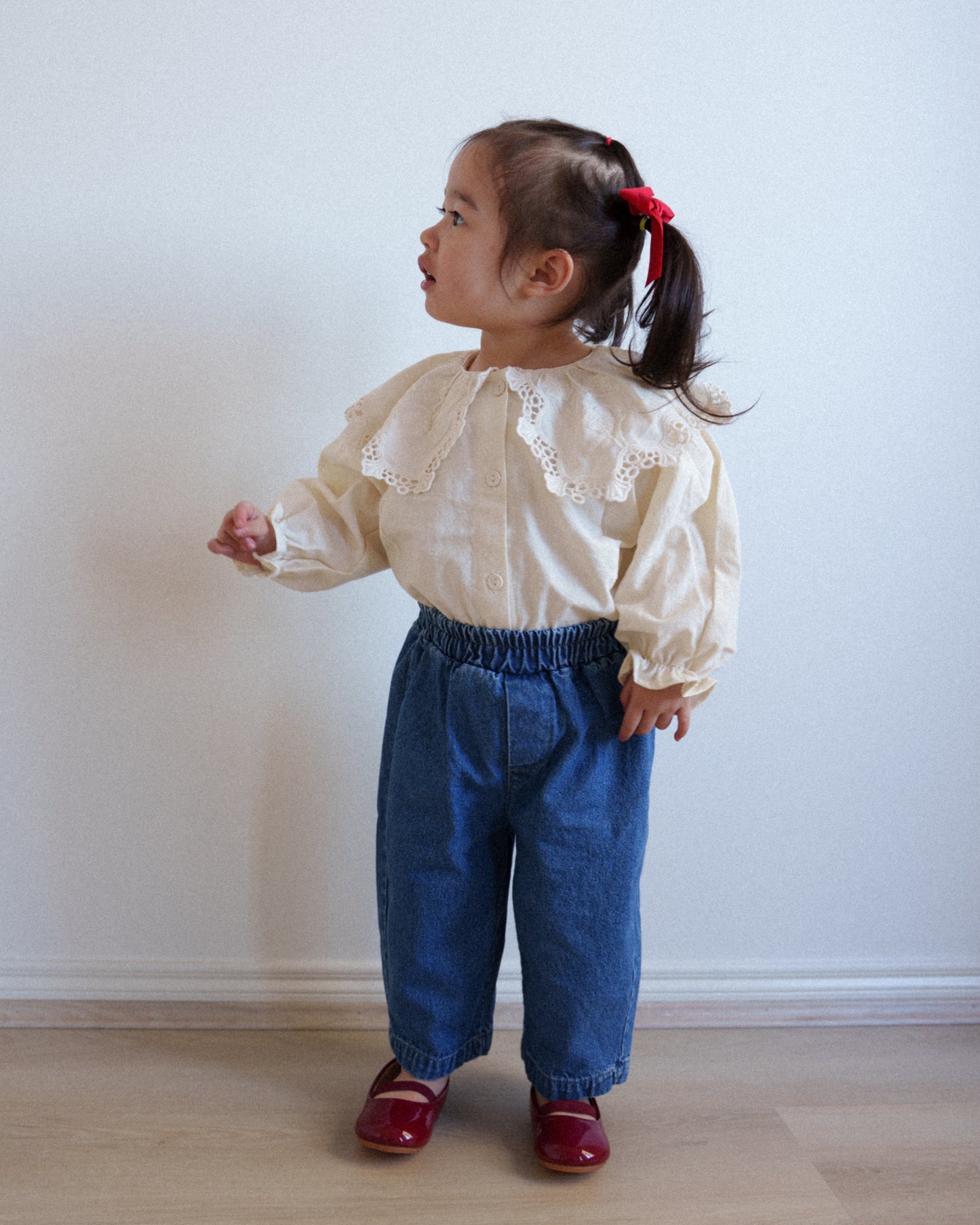 Daily Relaxed Denim Pants - Dark Blue