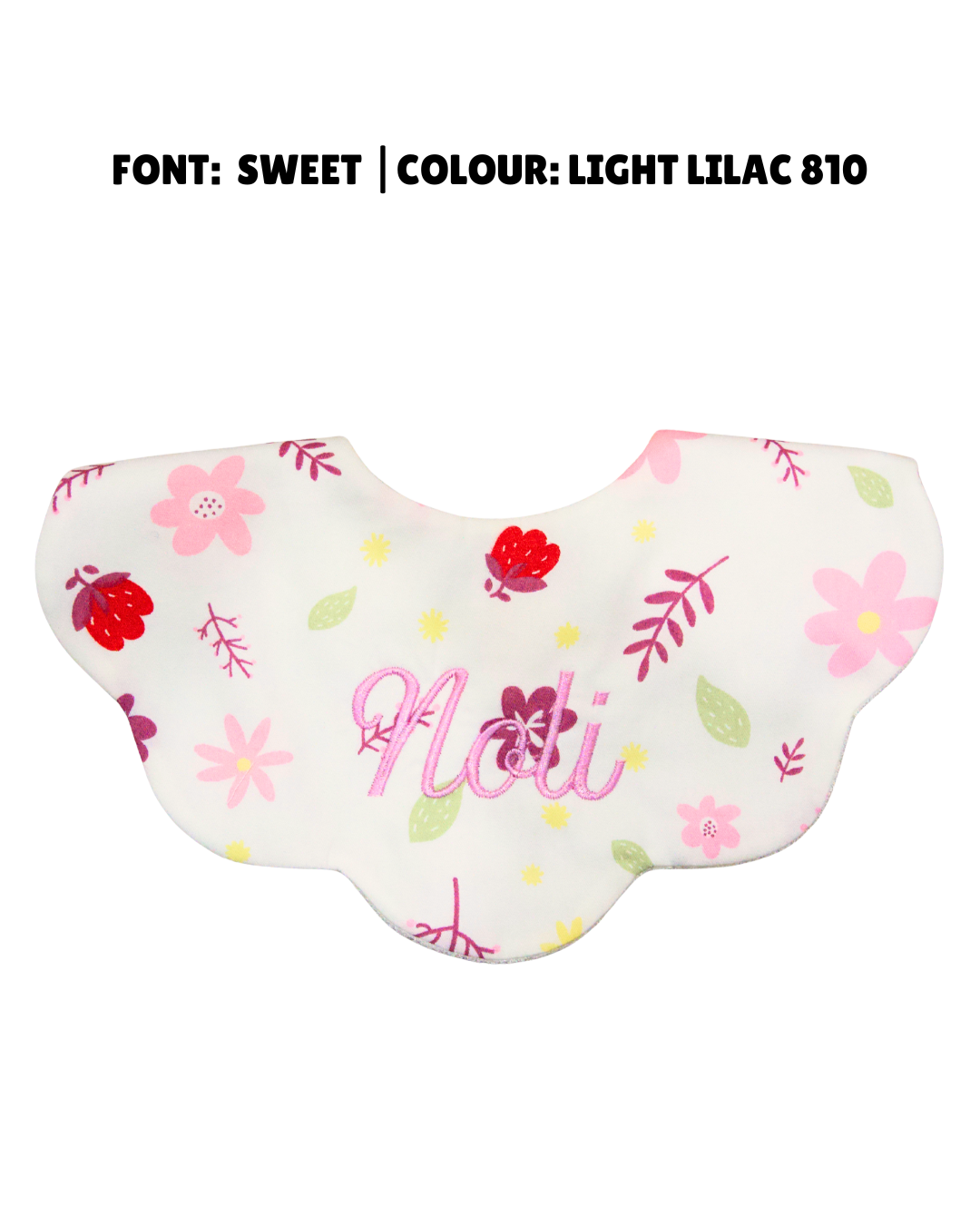 5-Layer Dribble Bib - Flower Garden