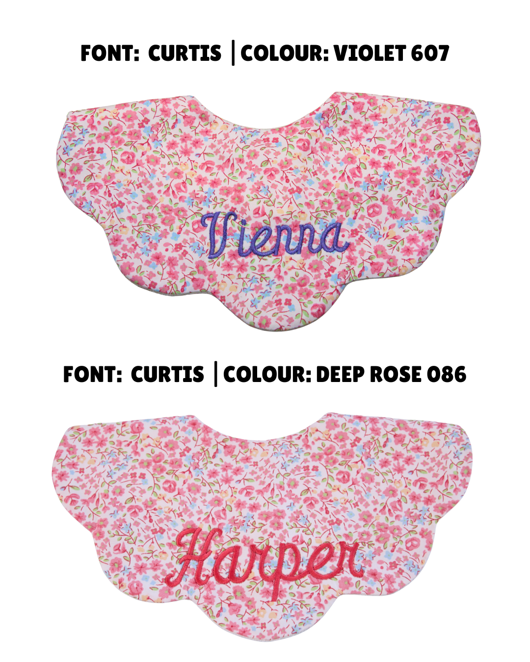5-Layer Dribble Bib - Pink Florals
