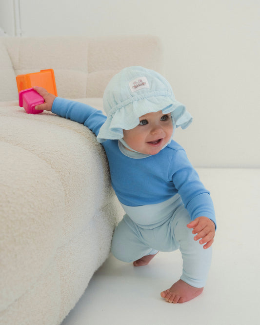 Gelato Muslin Sun Hat - Blueberry Cloud