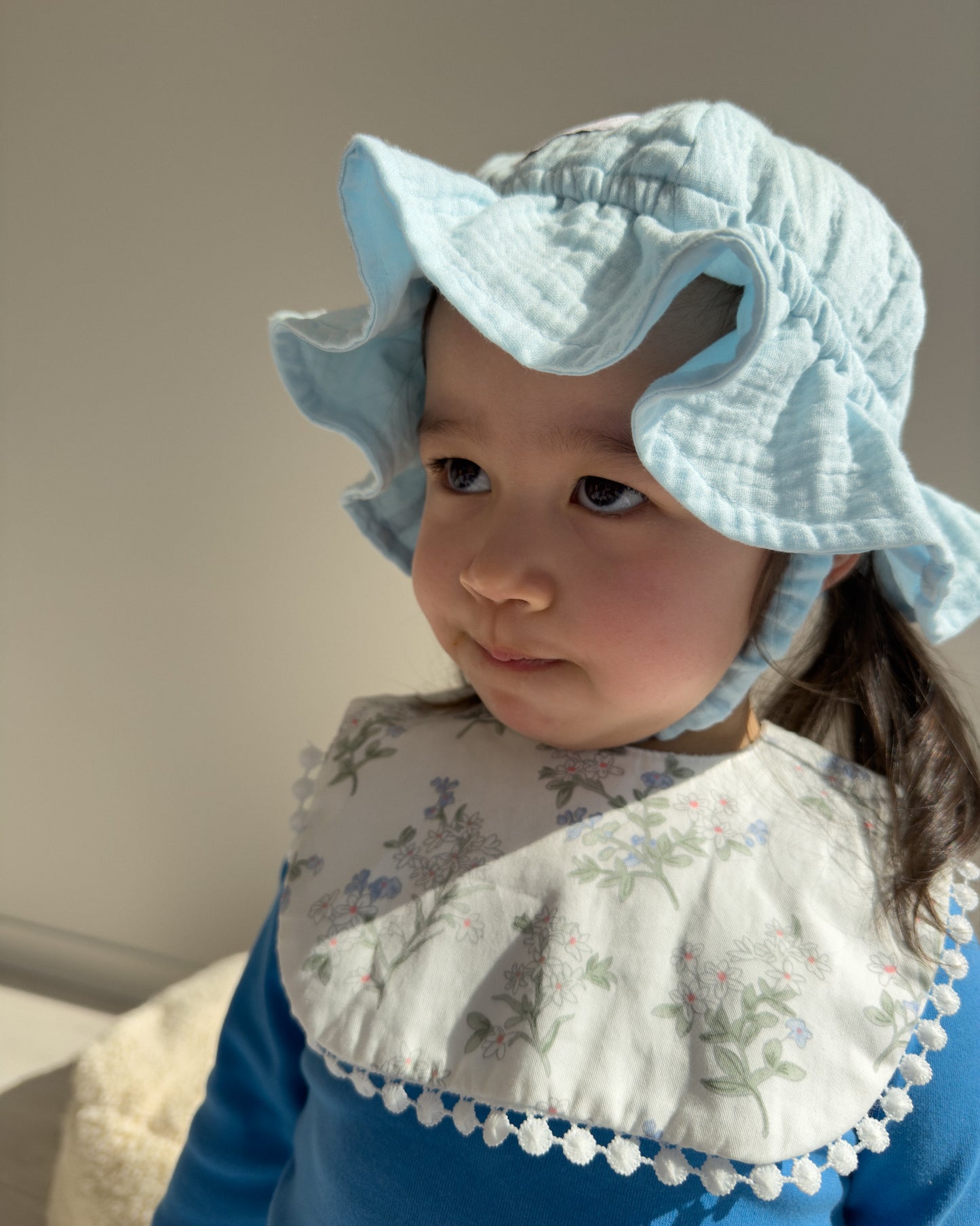 Gelato Muslin Sun Hat - Blueberry Cloud