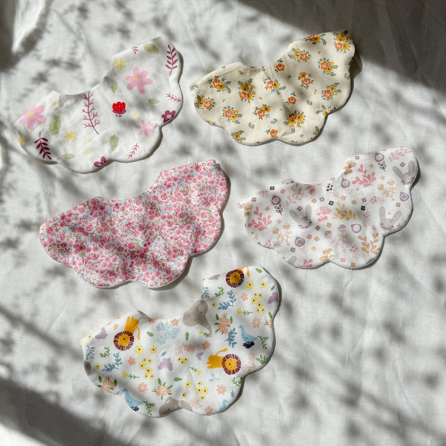 5-Layer Dribble Bib - Flower Garden