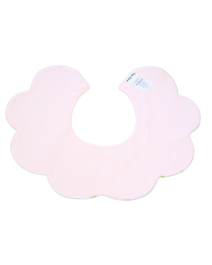 Organic Muslin 7-Layer Dribble Bib - Pink Florals