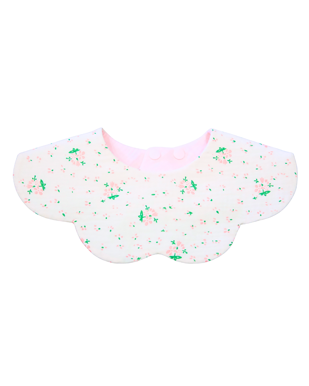 Organic Muslin 7-Layer Dribble Bib - Pink Florals