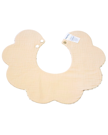 Organic Muslin 7-Layer Dribble Bib - Teddy Bear