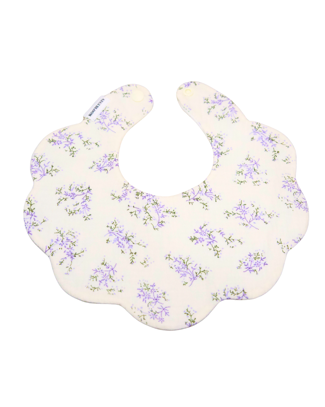 Organic Muslin 5-Layer Dribble Bib - Lavender Field