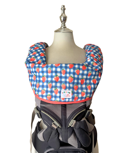 Reversible Organic Cotton Carrier Cover - Berry Picnic