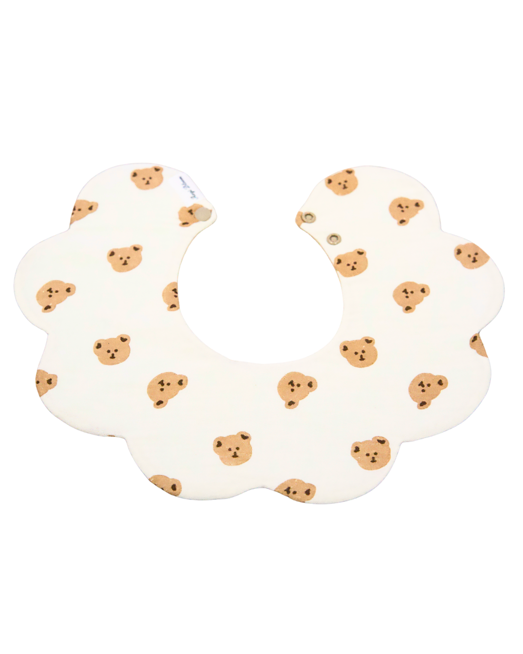 Organic Muslin 7-Layer Dribble Bib - Teddy Bear