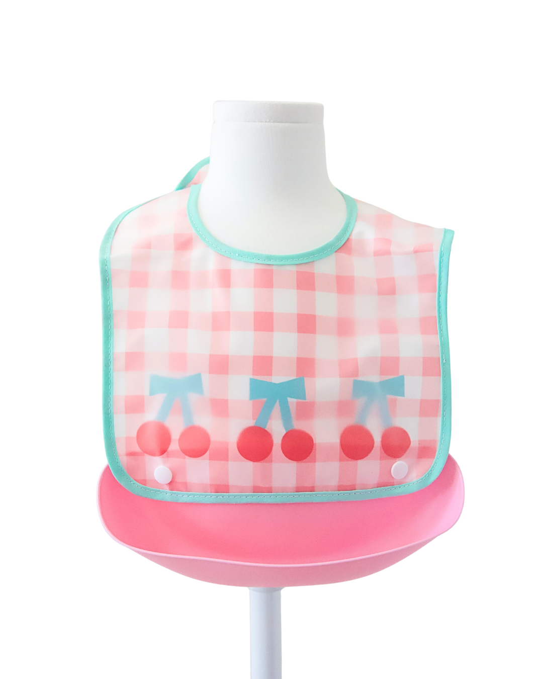 Food Catcher Bib - Cherries