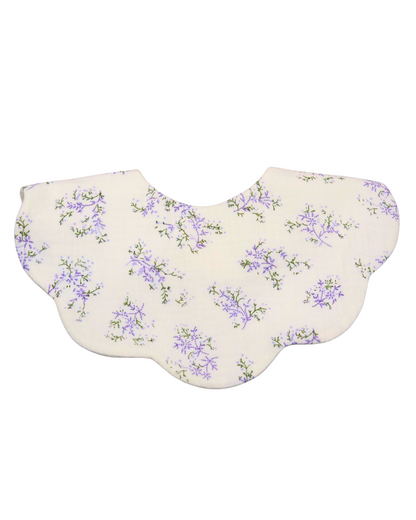 Organic Muslin 5-Layer Dribble Bib - Lavender Field