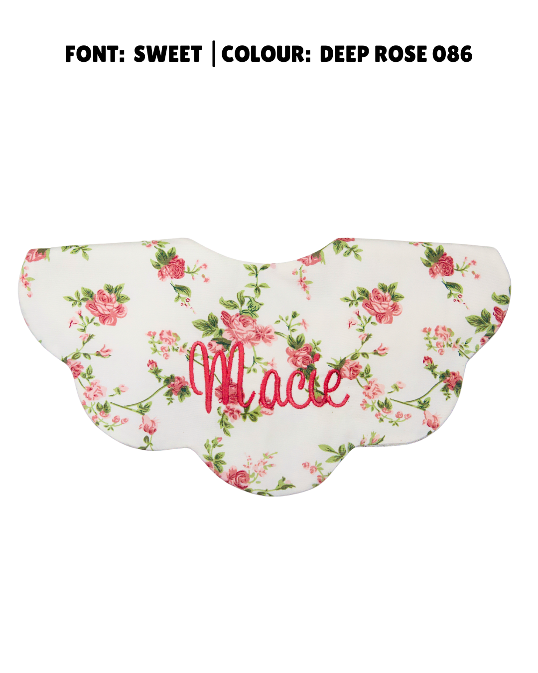 5-Layer Dribble Bib - Vintage Rose