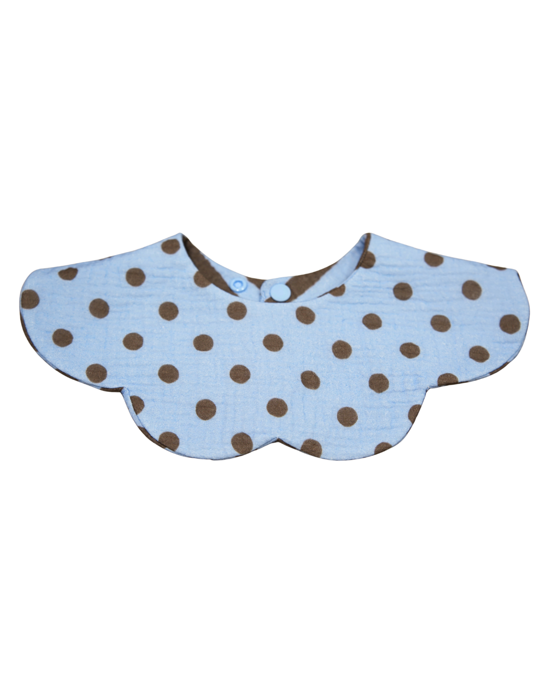 Organic Muslin 7-Layer Dribble Bib - Blueberry Mocha