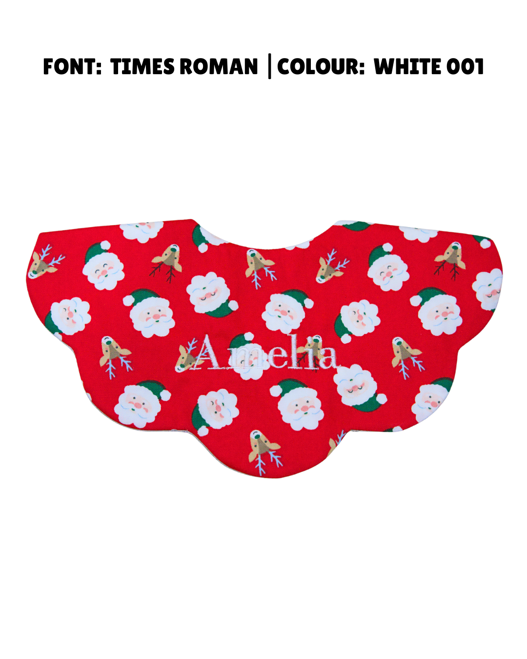 5-Layer Dribble Bib - Merry Red