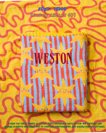 Reversible Organic Muslin Blanket - Lucky Stars