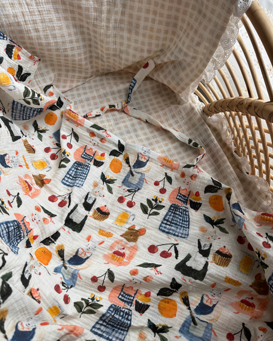 Organic Muslin Nursing Cover - Mabel's Bakery