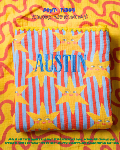 Reversible Organic Muslin Blanket - Lucky Stars