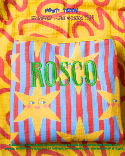 Reversible Organic Muslin Waterproof Changing Mat - Lucky Stars