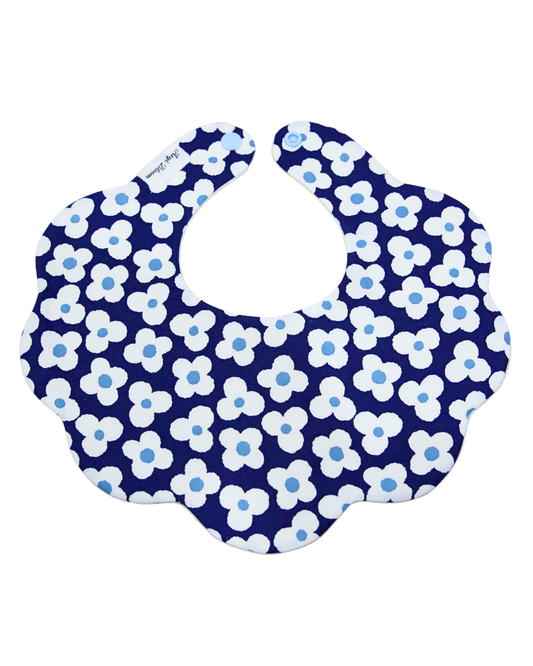 5-Layer Dribble Bib - Midnight Daisy