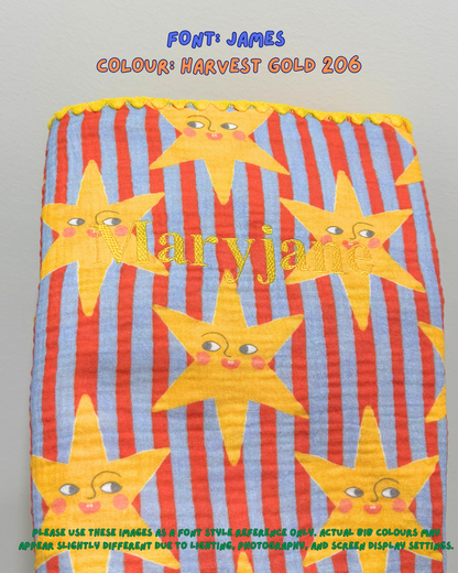 Reversible Organic Muslin Blanket - Lucky Stars