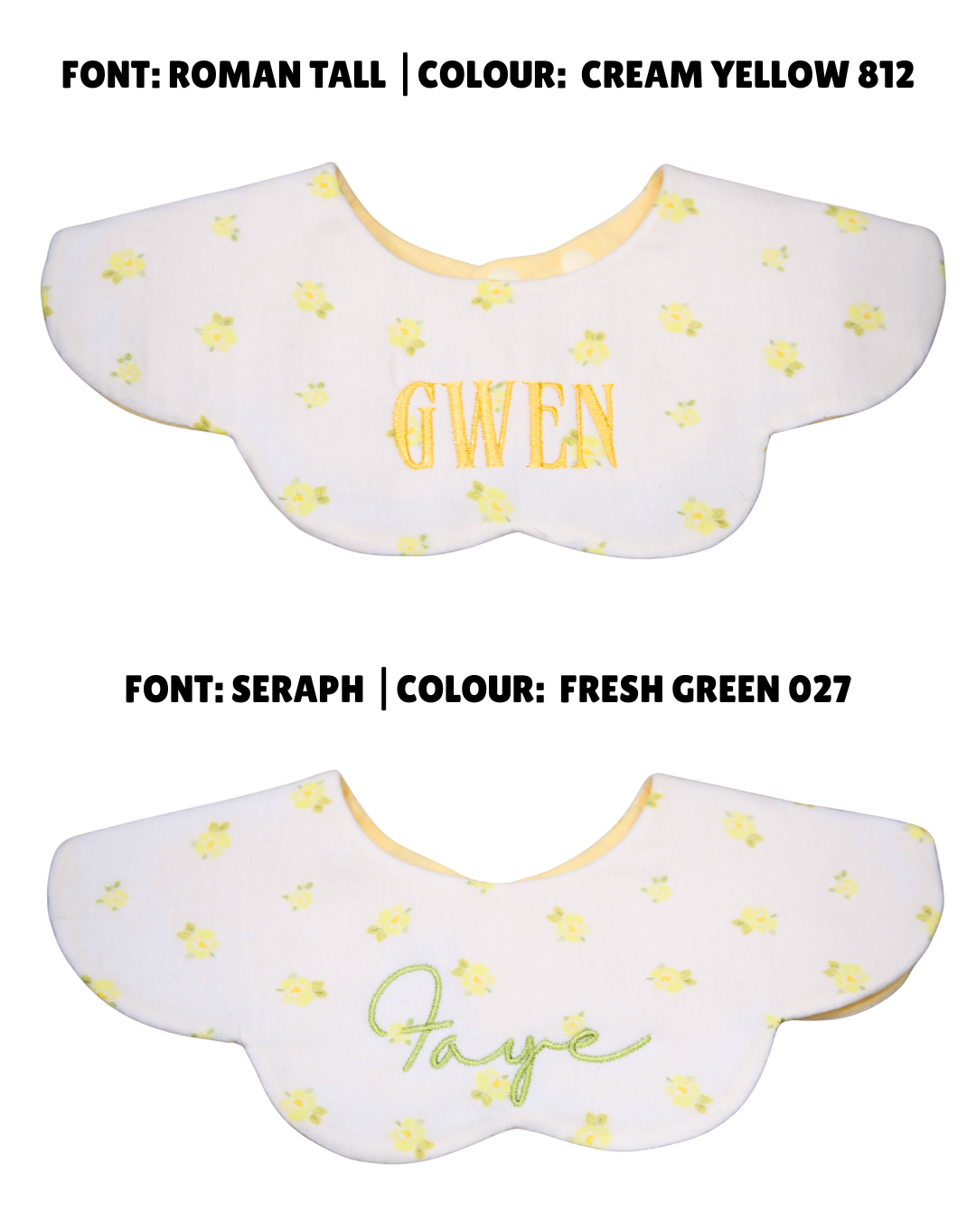 Organic Muslin 7-Layer Dribble Bib - Sunny Blooms