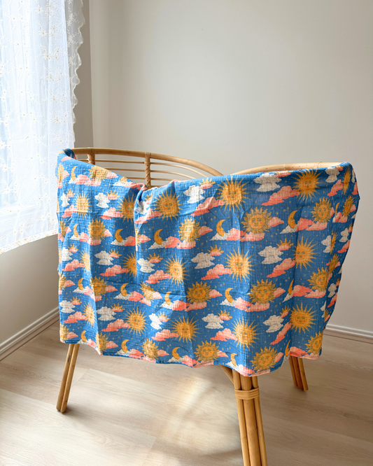 Organic Muslin Nursing Cover - Golden Hour