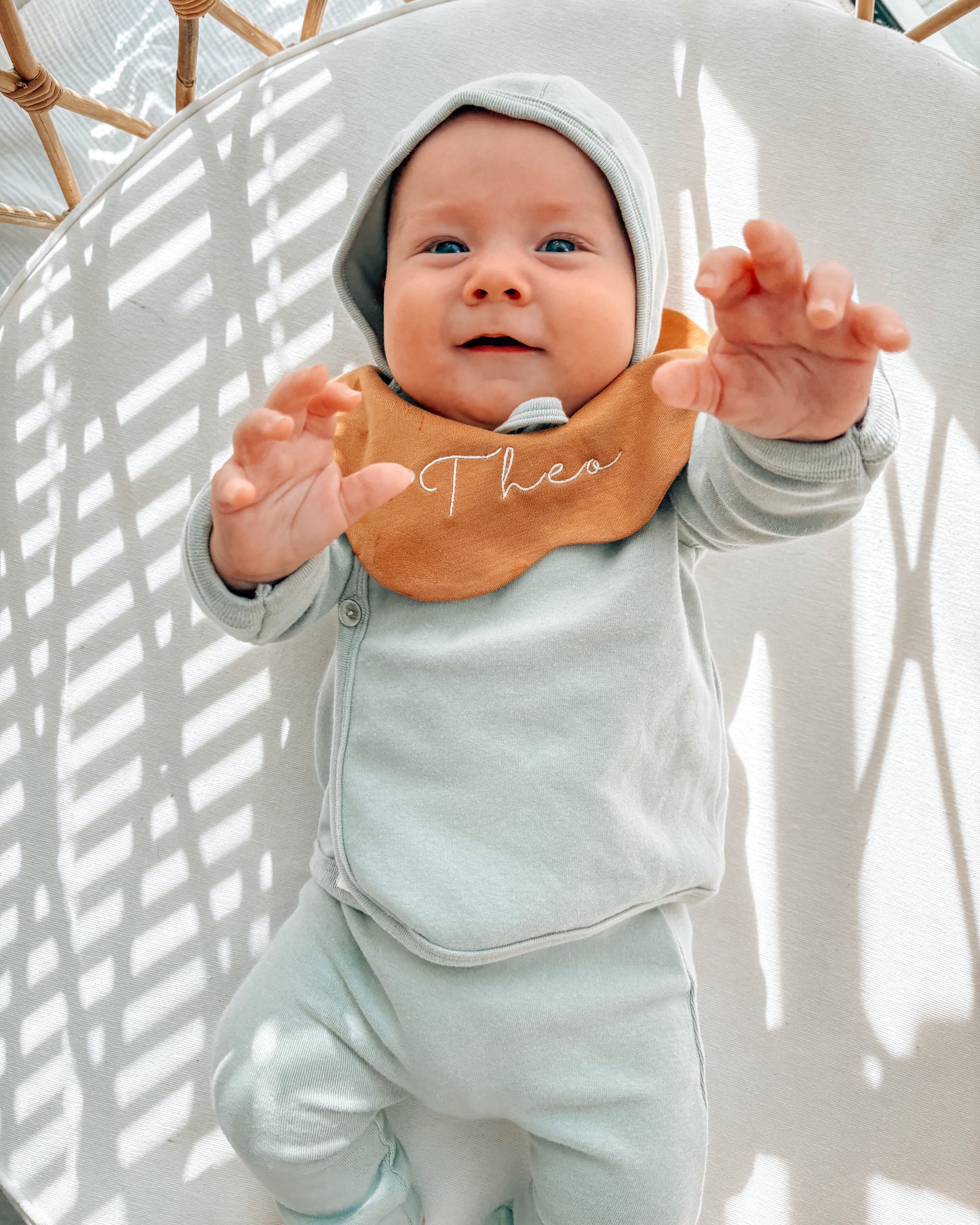 3- Layer Dribble Bib - Brown