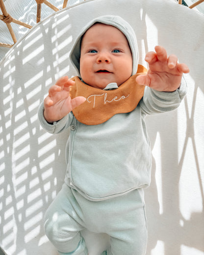 3- Layer Dribble Bib - Brown