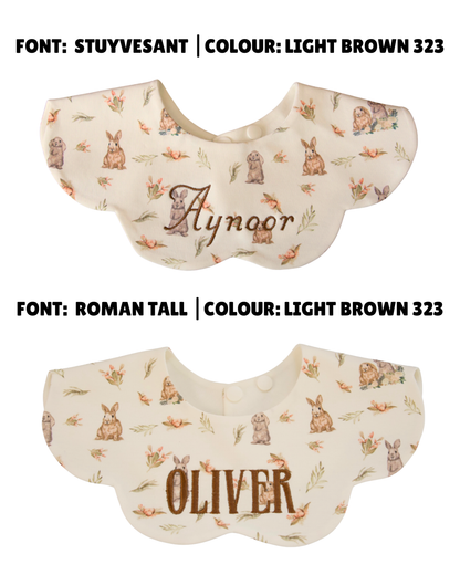3- Layer Dribble Bib - Bunnies