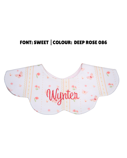 3- Layer Dribble Bib - Butterfly Bloom