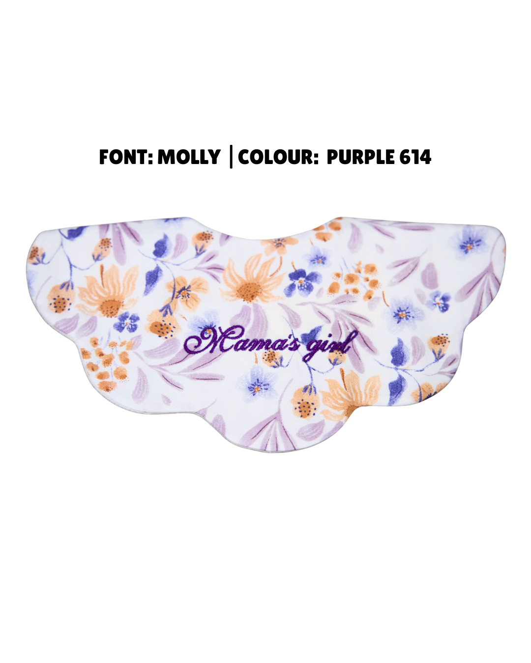 5-Layer Dribble Bib - Peach Meadow